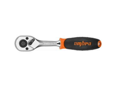 Рукоятка трещоточная 1/4"DR 48 зубцов, Ombra 281403